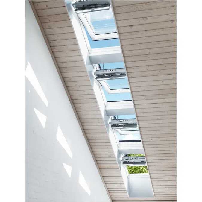 Fenêtre de toit motorisée VELUX INTEGRA®, finition blanche (GGU INTEGRA®)