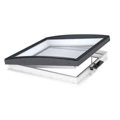 Imagem para Solar powered & electrically vented glass rooflight w. Curved glass CVU ISU1093}