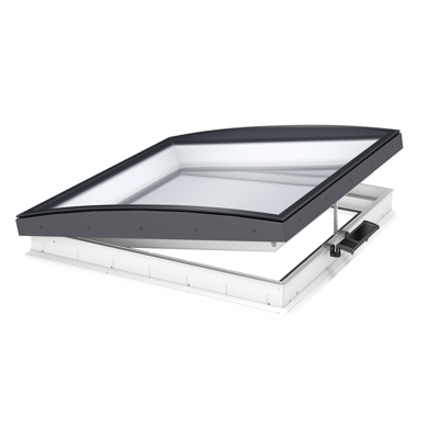 imagem para Solar powered & electrically vented glass rooflight w. Curved glass CVU ISU1093