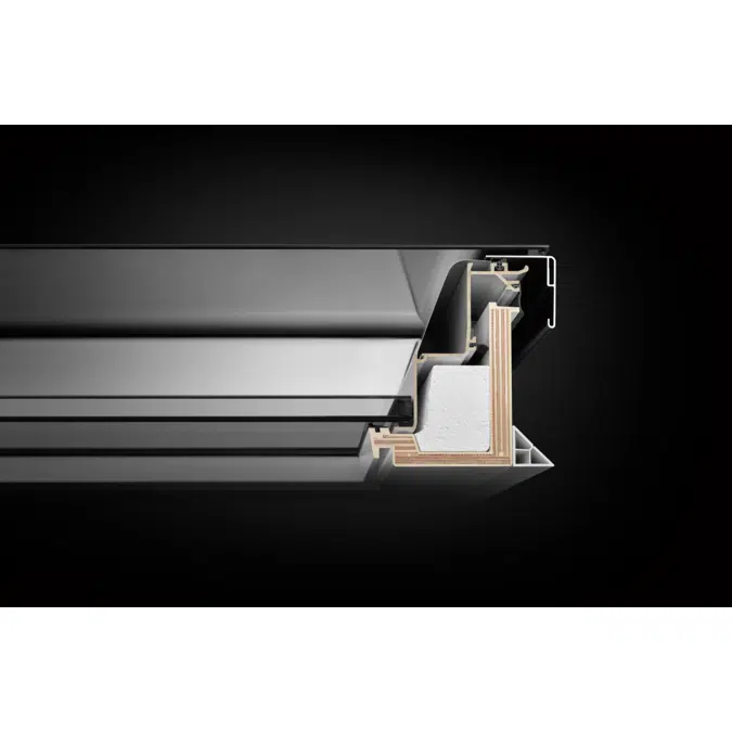 Electrically vented glass rooflight w. Flat glass CVU ISU2093