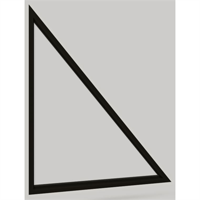 BIM objects - Free download! Modern Direct Glaze Right Triangle Window ...