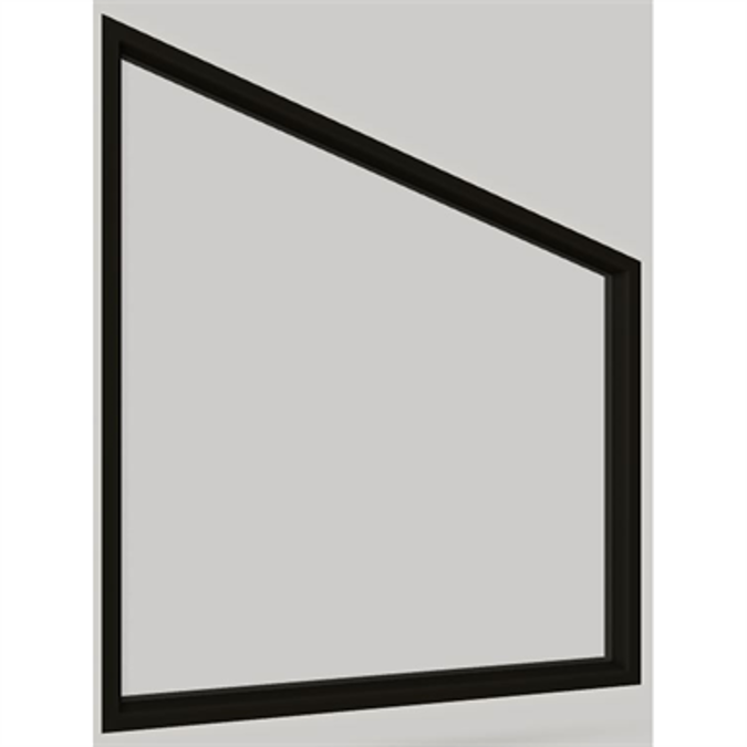 BIM objects Free download! Modern Direct Glaze Trapezoid Window