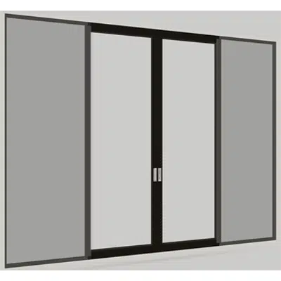 画像 Modern Multi-Slide Pocket Door Bi-Parting