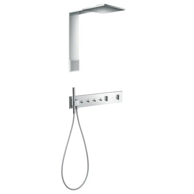 AXOR ShowerComposition Shower module 250/250 2jet 2.5 GPM with shoulder shower and thermostatic module