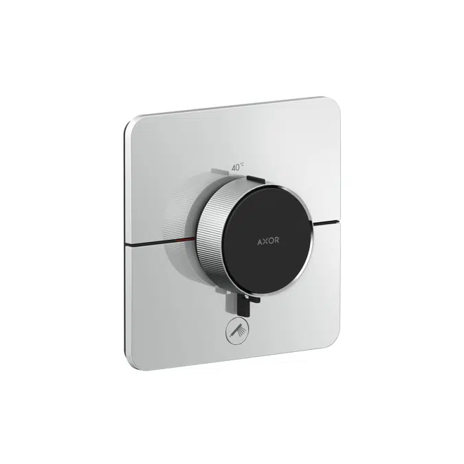 AXOR ShowerSelect ID Thermostat HighFlow for concealed installation SoftSquare for 1 function and additional outlet