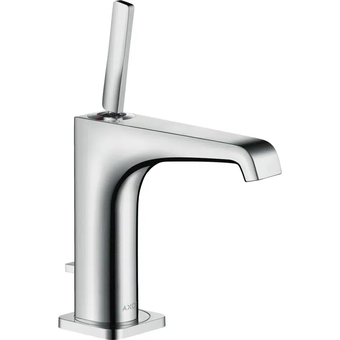 AXOR Citterio E Single lever basin mixer 130 with pin handle and pop-up waste set