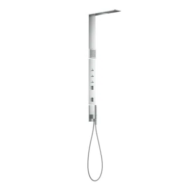 Immagine per AXOR ShowerComposition Shower panel with thermostat, overhead shower 110/220 1jet 1.75 GPM and shoulder shower