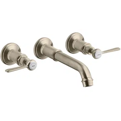 imagen para AXOR Montreux 3-hole basin mixer for concealed installation wall-mounted with spout 165 - 225 mm and lever handles 16534820