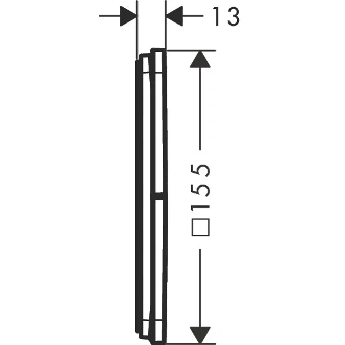 AXOR ShowerSelect ID Valve for concealed installation SoftSquare for 3 functions