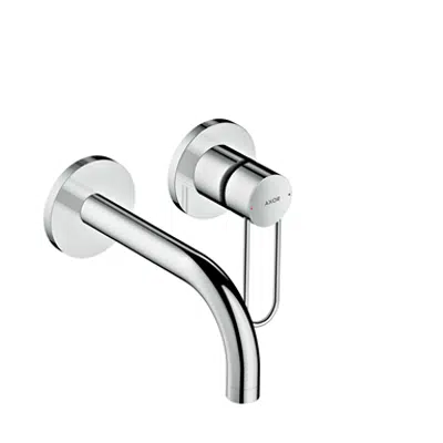 AXOR Uno Single lever basin mixer for concealed installation wall-mounted with loop handle and spout 165 mm 38121820