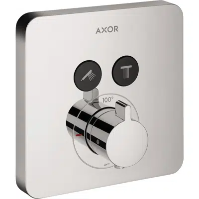 Image for AXOR ShowerSolutions Thermostat for concealed installation softsquare for 2 functions
