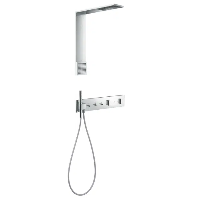 AXOR ShowerComposition Shower module 110/220 1jet 2.5 GPM with shoulder shower