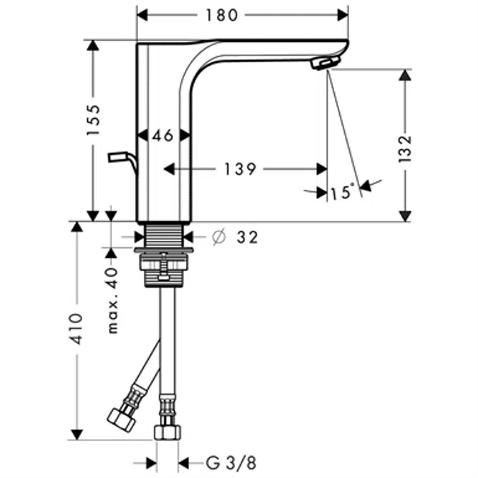 AXOR Urquiola basin mixer 130 chrome