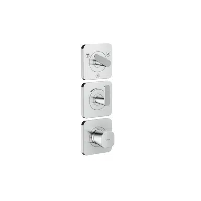 imagem para 49711CHN AXOR Citterio C Thermostatic module 380/120 for concealed installation for 3 functions  - cubic cut