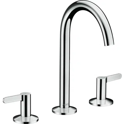 изображение для AXOR One 3-hole basin mixer 170 with push-open waste set