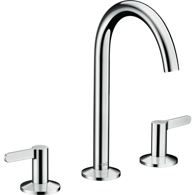 AXOR One 3-hole basin mixer 170 with push-open waste set