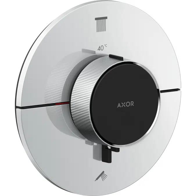 AXOR ShowerSelect ID Thermostat for concealed installation round for 2 functions