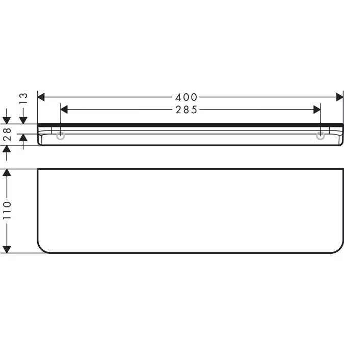 AXOR Universal Circular Shelf 400