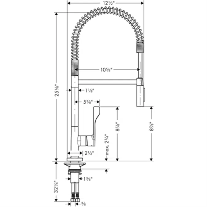 AXOR Citterio Einhebel-Küchenmischer Semi-Pro 39840001