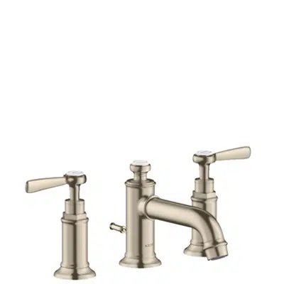 imagem para AXOR Montreux 3-hole basin mixer 30 with lever handles and pop-up waste set 16535820