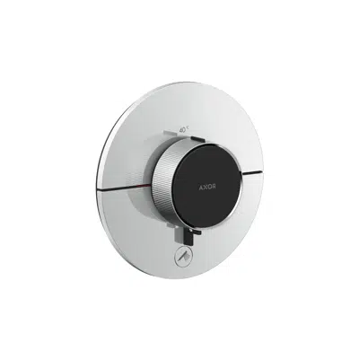 AXOR ShowerSelect ID Thermostat HighFlow for concealed installation round for 1 function and additional outlet için görüntü