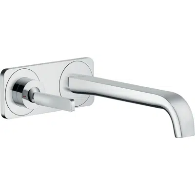 Image for AXOR Citterio E Single lever basin mixer for concealed installation wall-mounted with spout 221 mm and plate 2 ticks