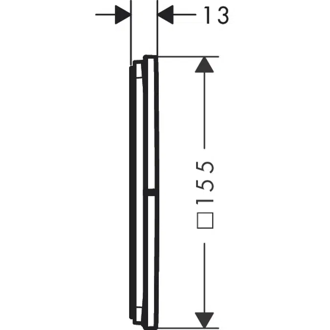 36780XXX AXOR ShowerSelect ID Valve for concealed installation square for 3 functions