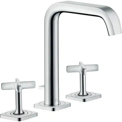 Image for AXOR Citterio E 3-hole basin mixer 170 with escutcheons and pop-up waste set