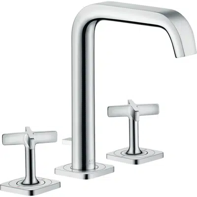 Imagem para AXOR Citterio E 3-hole basin mixer 170 with escutcheons and pop-up waste set}