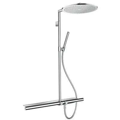 изображение для AXOR ShowerSolutions Showerpipe with thermostat 800 and overhead shower 350 1jet 27984820