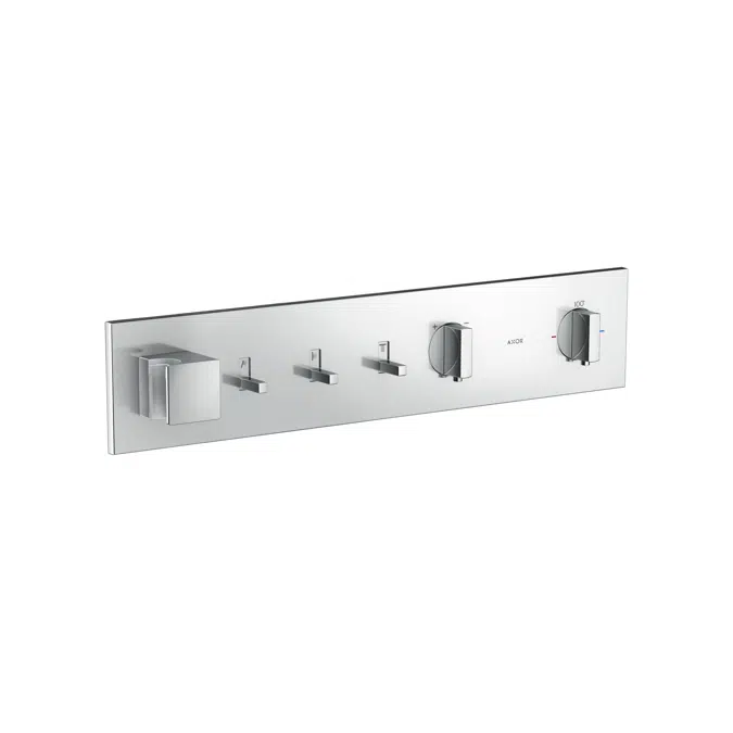 AXOR ShowerComposition Thermostatic module 540/110 for concealed installation for 3 functions