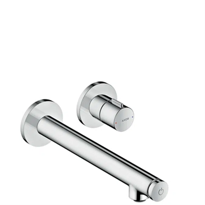 AXOR Uno Basin mixer for concealed installation wall-mounted Select with spout 221 mm 45113820