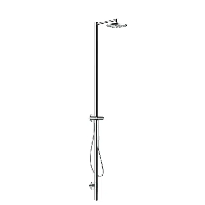 AXOR Starck Shower column with thermostat and overhead shower 240 1jet 2 ticks