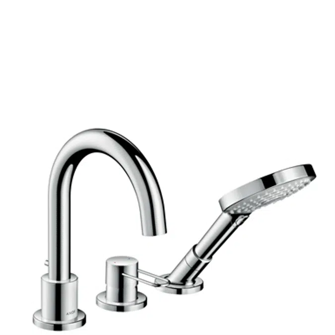 AXOR Uno 3-h.bath mixer loop chrome