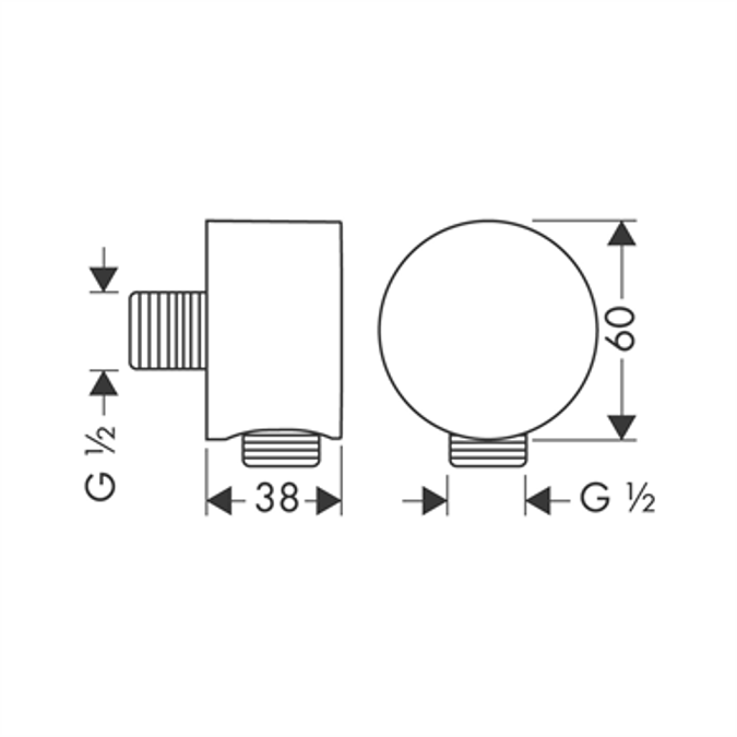 AXOR Starck Fixfit wall outlet de luxe