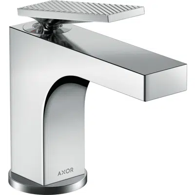 Image for AXOR Citterio Single lever basin mixer 90 with lever handle for hand washbasins with pop-up waste set - rhombic cut