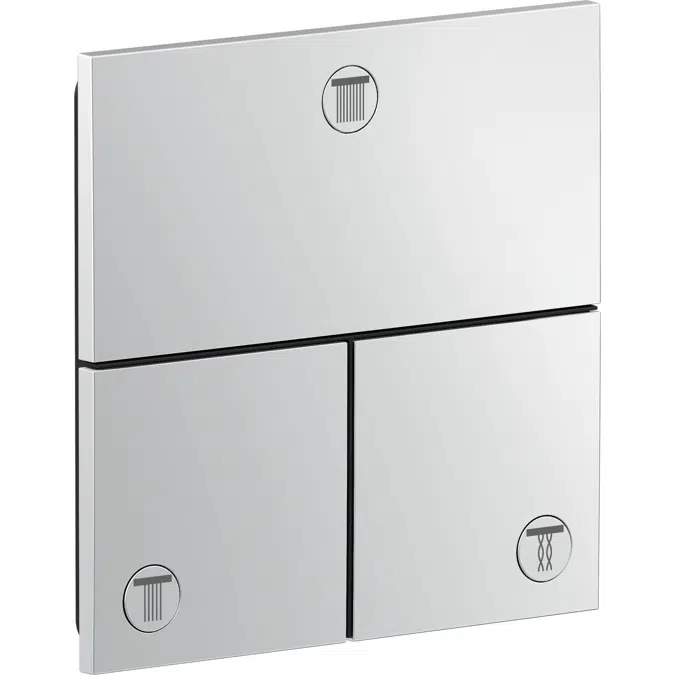 AXOR ShowerSelect ID Valve for concealed installation square for 3 functions