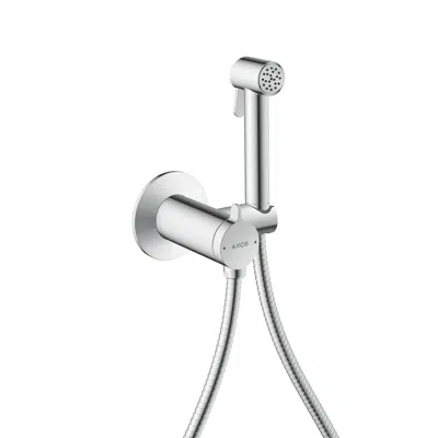 bilde for 29242XXX AXOR Bidette Showers Bidette hand shower 1jet round for mixed water with shower holder and shower hose 1.25 m
