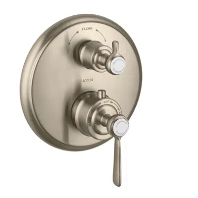 Image for AXOR Montreux Thermostat for concealed installation with lever landle and shut-off/ diverter valve 16821820