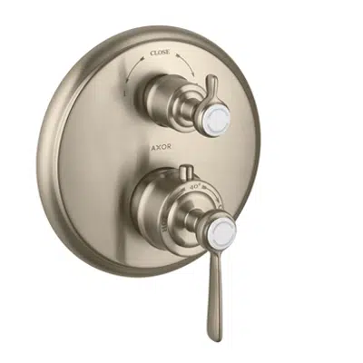 AXOR Montreux Thermostat for concealed installation with lever landle and shut-off/ diverter valve 16821820 için görüntü