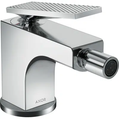 Image for AXOR Citterio Single lever bidet mixer with lever handle and pop-up waste set - rhombic cut