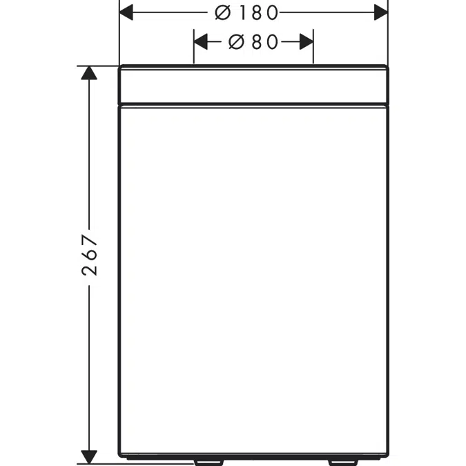 BIM objects Free download! AXOR Universal Circular Waste bin BIMobject