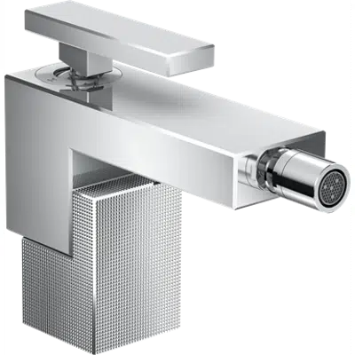 imagem para AXOR Edge bidet mixer diamond cut chrome