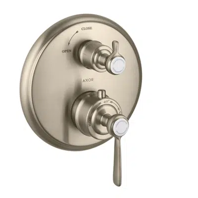 AXOR Montreux Thermostat for concealed installation with lever handle and shut-off valve 16801820