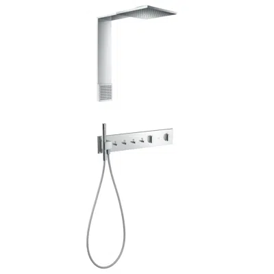 Image for AXOR ShowerComposition Shower module 250/250 2jet 1.75 GPM with shoulder shower and thermostatic module