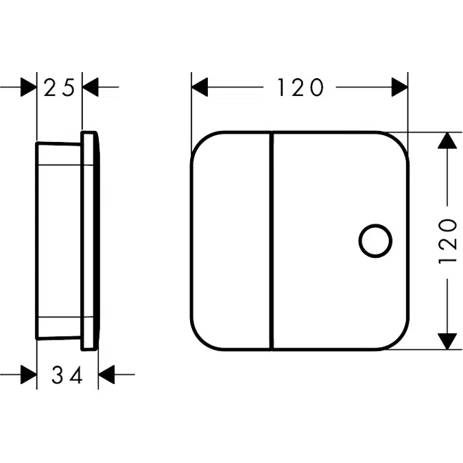 AXOR One Shut-off valve for concealed installation