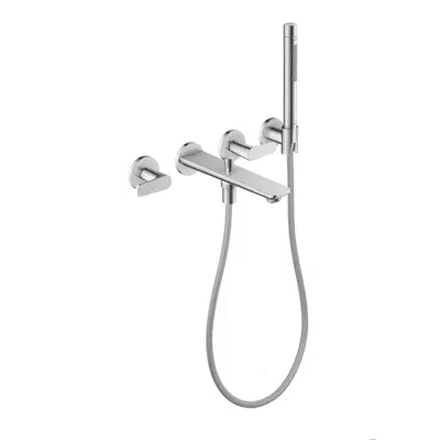 imagem para AXOR Citterio C 3-hole bath mixer for concealed installation wall-mounted with hand shower