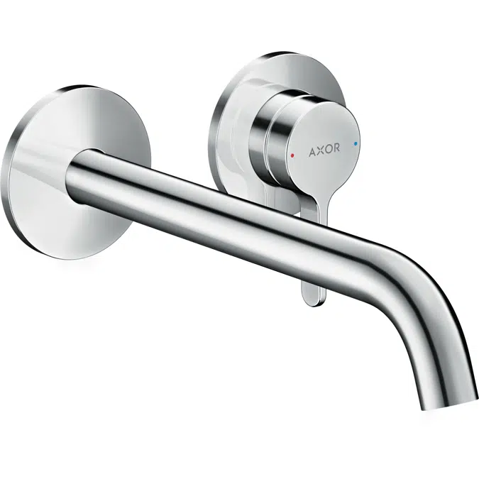 AXOR One Single lever basin mixer for concealed installation wall-mounted with lever handle and spout 220 mm