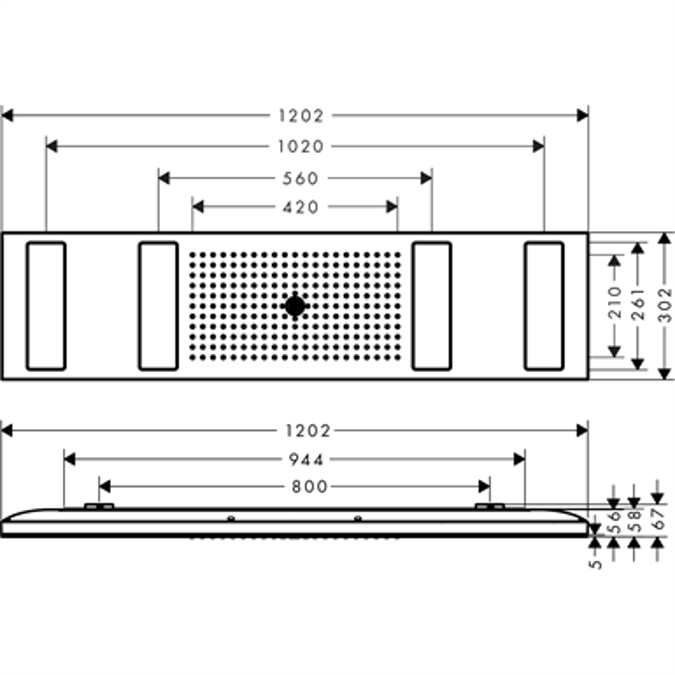 AXOR ShowerHeaven 1200 4jet w/o light