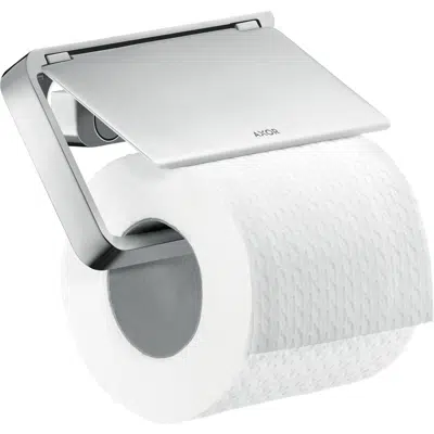 Image for AXOR Universal Softsquare Toilet paper holder with cover